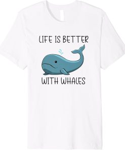 Whale in Ocean Nature Wilderness Premium T-Shirt