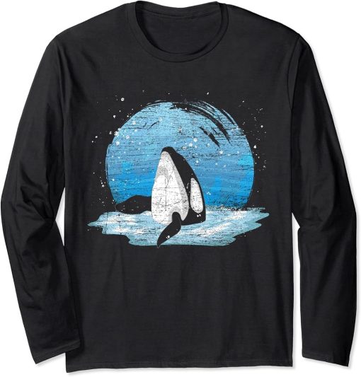 Animal Lover Killer Whale Lover Ocean Animal Orca Long Sleeve T-Shirt